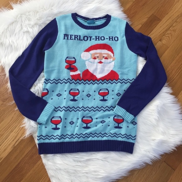 Norther Pole Ho Ho Santa Ugly Christmas Sweater - Picture 2 of 6